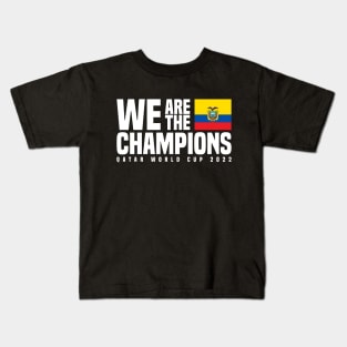 Qatar World Cup Champions 2022 - Ecuador Kids T-Shirt